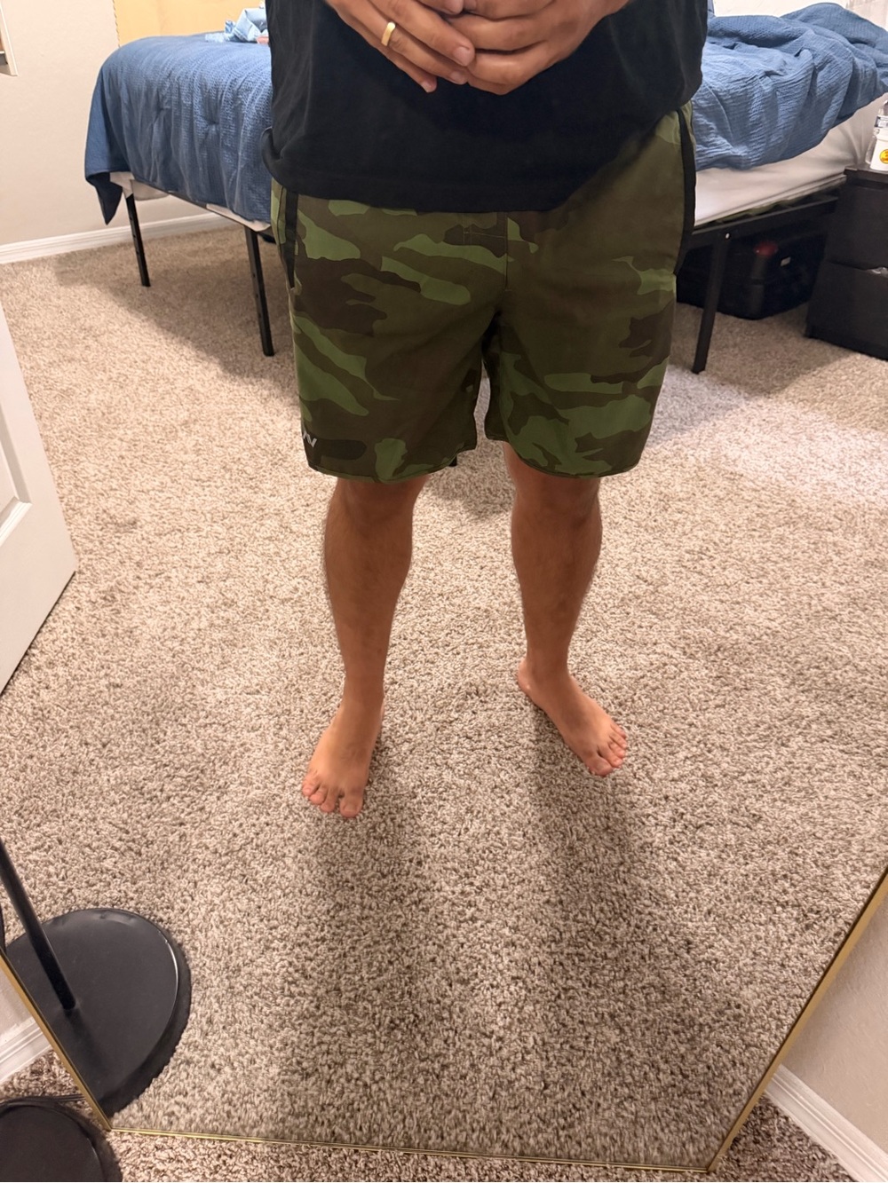 RVCA Men's Camouflage Hybrid Shorts - Olive Green